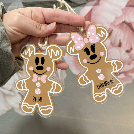 Mouse Gingerbread Ornament